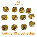 Clochettes Pendentifs Or/Argent en lot de 12