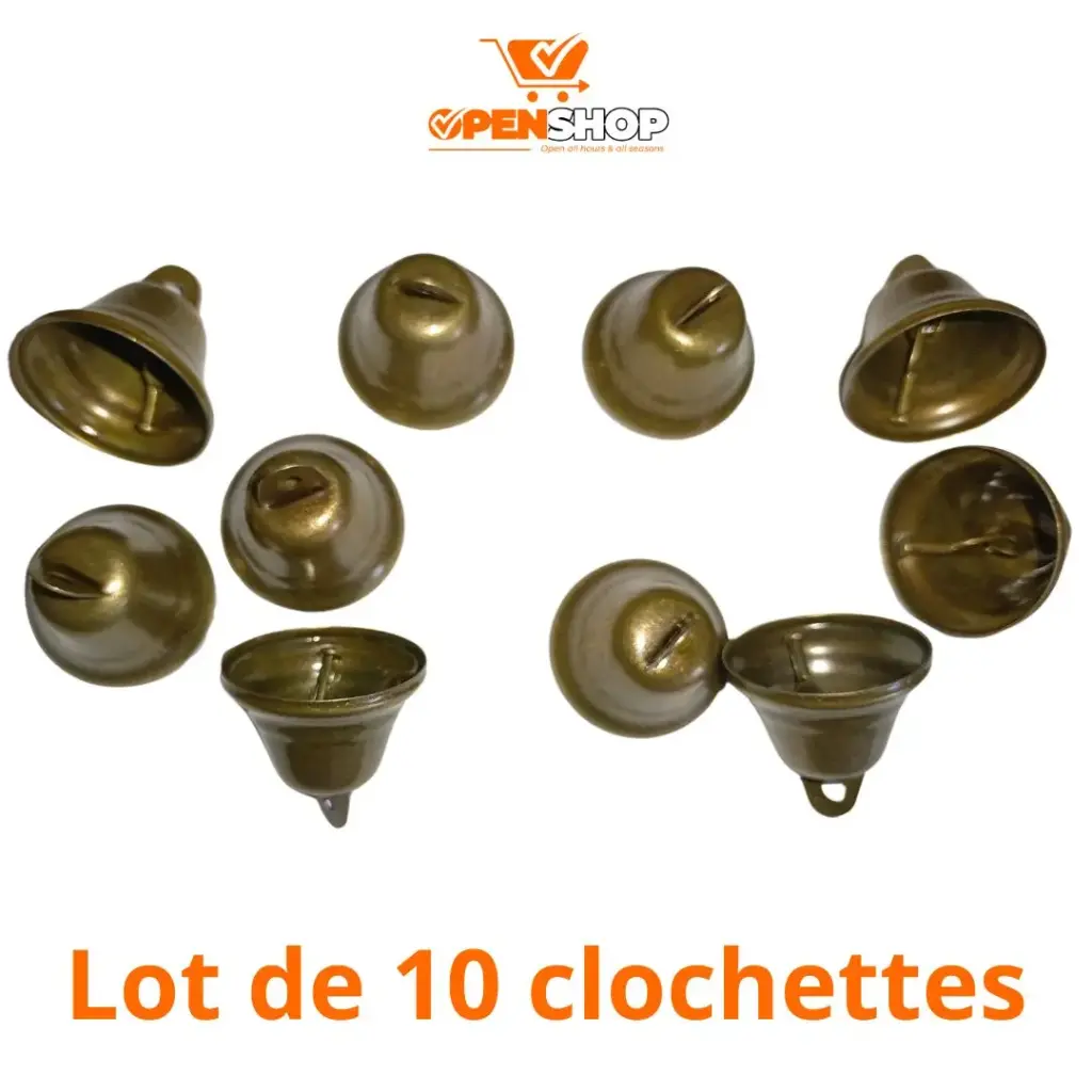 Clochettes de décoration - Lot de 10